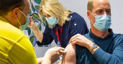Prince William gets his first Covid-19 vaccine as he shares picture - www.ok.co.uk