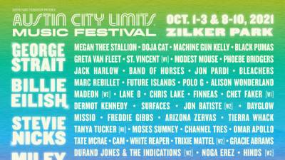 Billie Eilish, Stevie Nicks, DaBaby, George Strait to Headline Austin City Limits Festival - variety.com