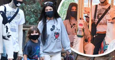 Kourtney Kardashian and Travis Barker go to Disneyland with their kids - www.msn.com - city Anaheim