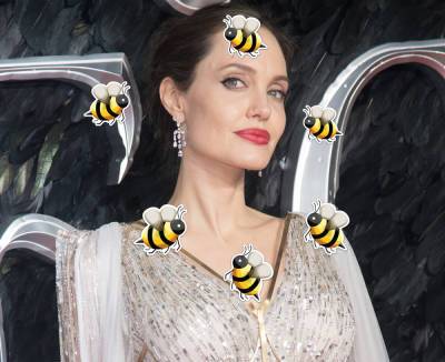 Watch Angelina Jolie Get SWARMED By Bees! Holy S**t This Is REAL!!! - perezhilton.com