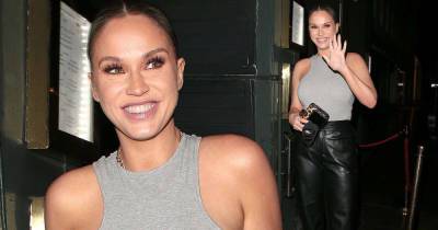 Vicky Pattison nails modern elegance in faux leather trousers and vest - www.msn.com