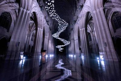 Washington National Cathedral reopens with the spectacular origami dove installation “Les Colombes” - www.metroweekly.com - Washington - Washington