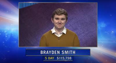 ‘Jeopardy!’ Pays Tribute To Five-Time Champ Brayden Smith, Pledges Contribution To Memorial Fund - deadline.com