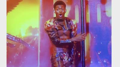 Watch Lil Nas X Roll Through Pants-Splitting Wardrobe Malfunction on ‘Saturday Night Live’ - variety.com