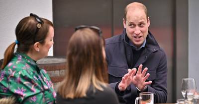Prince William enjoys a beer as he watches football with emergency workers in Edinburgh - www.ok.co.uk - Scotland