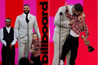 Drake’s adorable son Adonis steals the show at 2021 Billboard Music Awards - nypost.com - Los Angeles