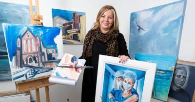 Scots art teacher battling Covid paints inspiring portraits of NHS heroes - www.dailyrecord.co.uk - Scotland