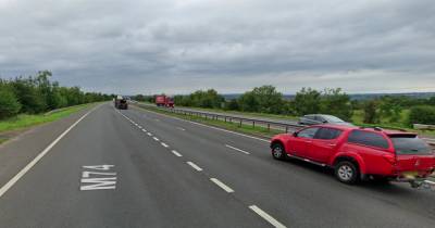 Over £100,000 of drugs recovered from two cars stopped on M74 motorway - www.dailyrecord.co.uk