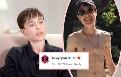 #TransJoy! Elliot Page Looks SO HAPPY In First Shirtless Pic Since Top Surgery! - perezhilton.com