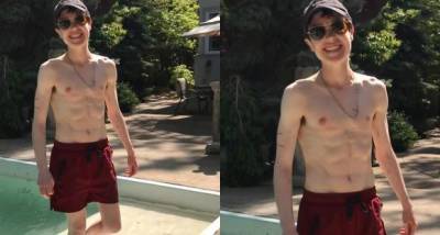Elliot Page celebrates his 'first swim trunks' in shirtless poolside photo & flaunts washboard abs - www.pinkvilla.com