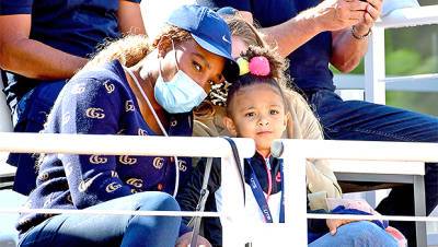 Serena Williams Holds Daughter Olympia, 3, On Her Lap As They Watch A Tennis Match Together - hollywoodlife.com - France