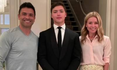 Kelly Ripa and Mark Consuelos’ son Joaquin wears dad’s tuxedo and shoes to prom - us.hola.com