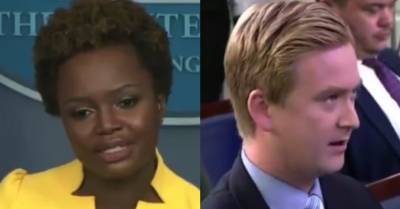 Peter Doocy - Karine Jean-Pierre - Watch: Fox News’ Peter Doocy Gets Expertly Smacked Down by Deputy Press Secretary Karine Jean-Pierre - thenewcivilrightsmovement.com