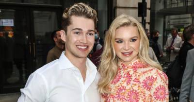 AJ Pritchard and girlfriend Abbie Quinnen beam on night out in London - www.ok.co.uk - London