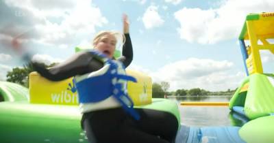Josie Gibson falls into lake and has to be rescued live on This Morning - www.ok.co.uk