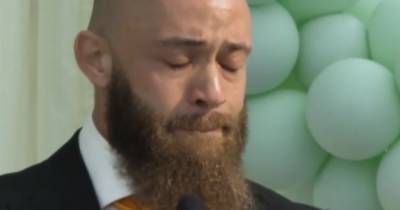 Ashley Cain breaks down in heartbreaking video of his speech at Azaylia's funeral - www.ok.co.uk