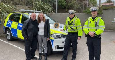 Defibrillator donated by Scots couple whose teen son died in tragic accident used by cops to save man's life - www.dailyrecord.co.uk - Scotland - city Sandra - county Gordon