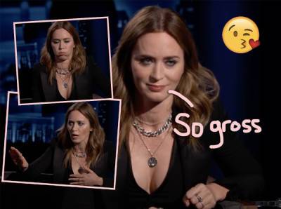 The Story Of Emily Blunt's First Kiss Is The REAL 'Horror Show' - perezhilton.com