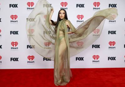 Doja Cat rocks see-through dress on 2021 iHeartRadio Music Awards red carpet - www.foxnews.com - Los Angeles