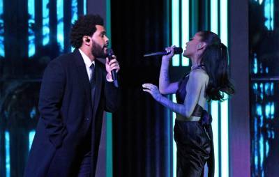 The Weeknd and Ariana Grande perform ‘Save Your Tears’ at 2021 iHeartRadio Music Awards - www.nme.com - Los Angeles