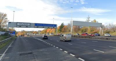 Man injured after six car crash on Glasgow M8 as cops hunt driver who fled - www.dailyrecord.co.uk