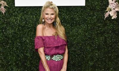 Christie Brinkley is a throwback disco diva in hot pants and roller skates - hellomagazine.com