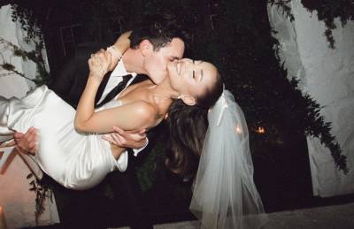 Ariana Grande Breaks Instagram Record After Sharing Stunning Photos From Wedding To Dalton Gomez - etcanada.com