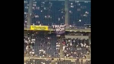 Yankee Stadium Drama: ‘Trump Won’ Banner Unfurled, Booed and Then Confiscated - thewrap.com - New York