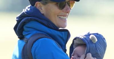 Zara Tindall shares first glimpse of newborn son Lucas' face on day out - www.ok.co.uk - county Hall - county Houghton