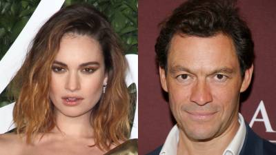 Lily James Finally Addressed Those Photos of Her Kissing Married Actor Dominic West - stylecaster.com