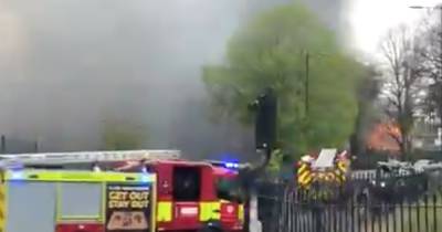 Around 100 firefighters tackle 'massive' fire and explosion at London boatyard - www.dailyrecord.co.uk - city Richmond
