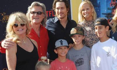 Goldie Hawn's grandson steals the show in new family video with famous dad - hellomagazine.com