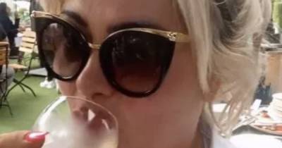 Gemma Collins says 'energy is back' and enjoys Champagne in sun after illness - www.ok.co.uk