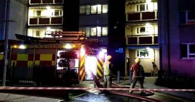 Fire at Edinburgh tower block as residents evacuated and 30 firefighters battle flames - www.dailyrecord.co.uk - Scotland