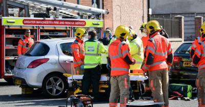 Man rushed to hospital after main road smash in Salford - www.manchestereveningnews.co.uk - city Clifton