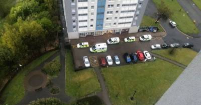 Emergency services race to scene after person found injured at Glasgow high rise - www.dailyrecord.co.uk