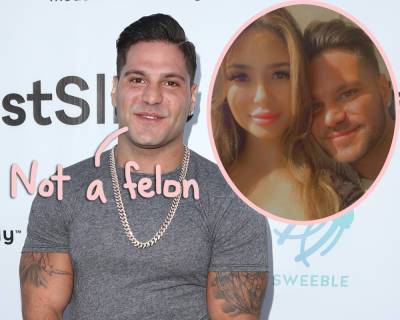 Ronnie Ortiz-Magro WON'T Be Charged With A Felony In Domestic Violence Case! Here's Why... - perezhilton.com - Jersey