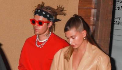 Justin Bieber Shows Off New Hairstyle at Dinner with Hailey - www.justjared.com