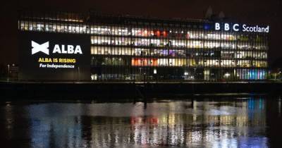 Alex Salmond's Alba party project logo on to BBC headquarters after not being invited to debate - www.dailyrecord.co.uk - Scotland - county Ross - county Douglas