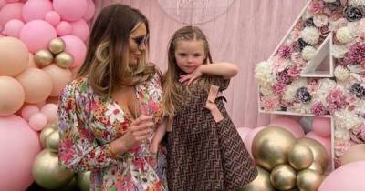 Inside Amy Childs' daughter Polly's princess-themed 4th birthday party featuring pink pizza and wall of doughnuts - www.msn.com