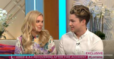 AJ recalls haunting moment girlfriend Abbie was screaming his name during terrifying fire accident - www.ok.co.uk