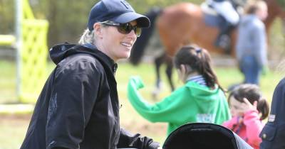 Zara Tindall is all smiles on day out with newborn son Lucas as he is seen in public for first time - www.ok.co.uk