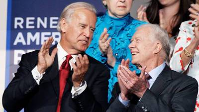 The Bidens Are Called ‘Giants’ After Visiting ‘Tiny’ Jimmy Rosalynn Carter: See The Pic - hollywoodlife.com - county Carter