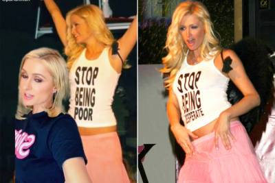 Paris Hilton: Infamous ‘stop being poor’ T-shirt is fake - nypost.com