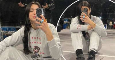 Dua Lipa teases fans with selfie backstage at BRIT Award rehearsals - www.msn.com - London