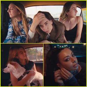 HAIM, Kaia Gerber, Charli XCX & More Star in Rostam's 'From the Back of a Cab' Music Video - www.justjared.com