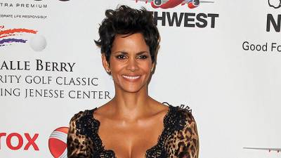 Halle Berry Channels Kylie Jenner’s ‘WAP’ Video Look With Animal Print Bodysuit Boots - hollywoodlife.com
