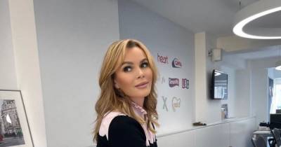 Amanda Holden stuns in pink Princess Diana inspired look as she presents radio show - www.ok.co.uk - Britain