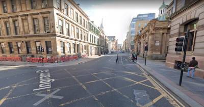Arrest after police tape off Ingram Street in Glasgow city centre - www.dailyrecord.co.uk - Scotland - city Glasgow