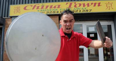 Takeaway owner used pot lid and meat cleaver to fight off robber, court hears - www.dailyrecord.co.uk - China